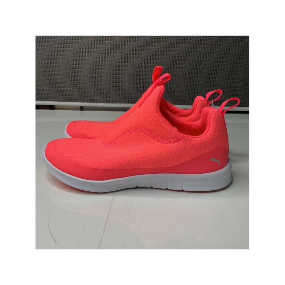 PUMA Laguna Fusion Slip-On Spikeless Golf Shoes Women Coral White Size 8.5